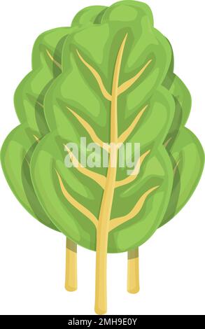 Vecteur de dessin animé d'icône de verger naturel. Plante verte. Aliments à base de légumes Illustration de Vecteur