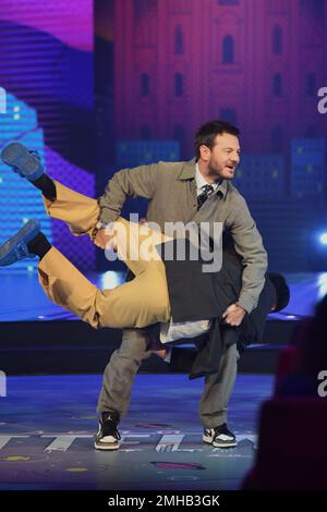 Milan, Italie. 26th janvier 2023. Milan, TV broadcast - Cattelan on Rai2 Tonight - Credit: Independent photo Agency/Alay Live News Banque D'Images