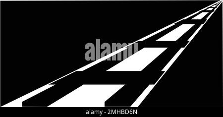 logo sur rail noir Illustration de Vecteur