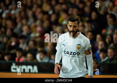 Valence, Espagne. 26th janvier 2023. José Gaya de Valencia CF vu pendant les quarts de finale de la Copa del Rey entre Valencia CF et Athletic Club au stade Mestalla. Score final; Valencia CF 1:3 crédit Athletic Club: SOPA Images Limited/Alay Live News Banque D'Images