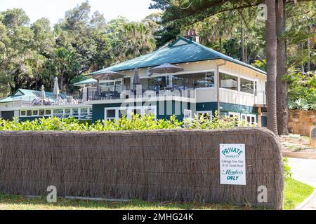 Choux Tree club, club privé réservé aux membres de l'établissement pour hommes, faisant partie du club de surf de Palm Beach sur Ocean Road Palm Beach, Sydney, Nouvelle-Galles du Sud, Australie Banque D'Images