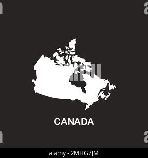 ICÔNE de carte DU CANADA. motif de symbole d'illustration vectorielle. Illustration de Vecteur