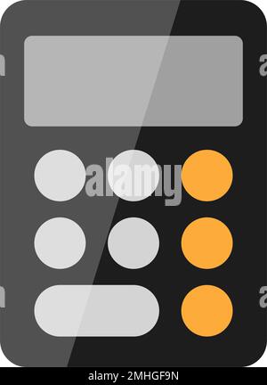 Icône calculateur de conception plate. Finances et comptabilité. Comptabilité. Vecteur modifiable. Illustration de Vecteur