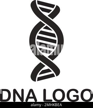 Logo génétique de l'ADN humain - vecteur, signe et symbole pour les éléments de conception, de présentation, de site Web ou d'applications. Illustration de Vecteur
