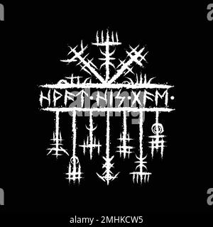 Texte et symboles Runic viking Illustration de Vecteur