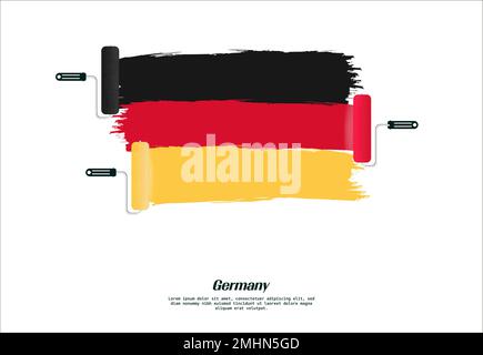 Drapeau national de l'Allemagne dans le style grunge Illustration de Vecteur