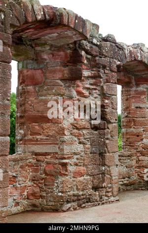 Le château d'Edzell, un château en ruines de 16th-siècle, un important bastion ruineux ancien et 1604 résidence fortifiée de la famille Lindsay, Écosse, Royaume-Uni Banque D'Images