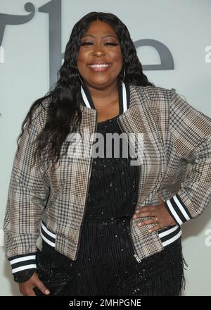 LOS ANGELES, CA - JANVIER 26 : l'amour de Loni à la première du projet The 1619 de Hulu à l'Academy Museum of Motion Pictures à Los Angeles, Californie sur 26 janvier 2023. Crédit: Faye Sadou/MediaPunch Banque D'Images