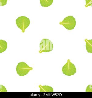 Motif de feuille Burger vectoriel sans couture Illustration de Vecteur