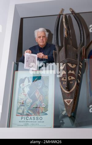 JEAN GERARD BOSIO: ART POUR LE MUSÉE DE DAKAR HOMMAGE À LEOPOLD SENGHOR Banque D'Images