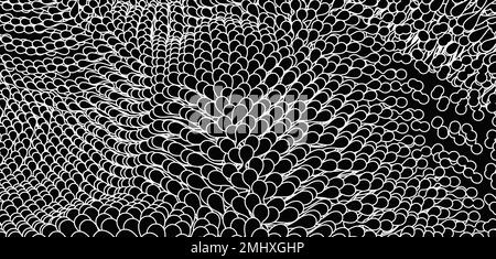 Arrière-plan cellulaire abstrait. Structure de la membrane cellulaire en mouvement. 3D illustrations vectorielles scientifiques pour la médecine, la science, la technologie ou la chimie. Illustration de Vecteur