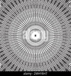 Résumé constructions fractales ornementales structure Vector Illustration de Vecteur