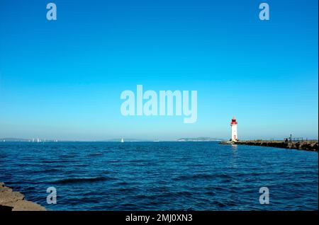 Les Onglous. Pointe de l'Etang de Thau où commence le canal du midi. Marseillan, Occitanie, France Banque D'Images