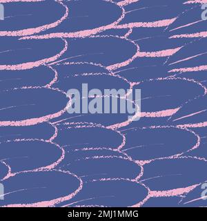Échelles de gros plan dessinées à la main, laisse un motif vectoriel de texture sans couture pour les arrière-plans, les illustrations et l'emballage Illustration de Vecteur