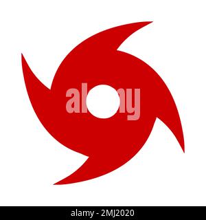 Icône Hurricane. Tourbillon, symbole de tornade. Illustration vectorielle Illustration de Vecteur