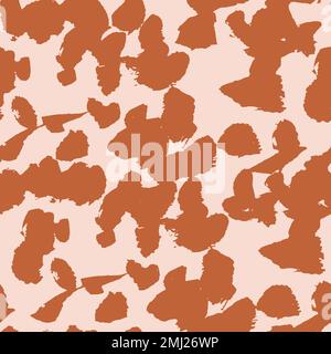 Imprimé animal brushy dessiné à la main, motif vectoriel sans couture pour les arrière-plans et l'emballage. Illustration de Vecteur