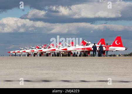 Northrop NF-5A Freedom Fighter Aircraft, Turkish Air Force, ILA, International Aerospace Exhibition Schoenefeld, Berlin, Allemagne Banque D'Images