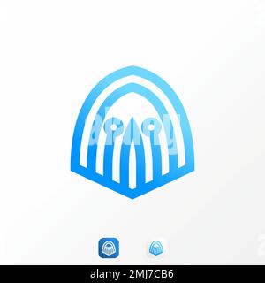 Simple mais unique drôle fantôme en ligne avec la technologie ou le réseau signe image graphique icône logo design abstrait concept vecteur stock ordinateur ou hacker Illustration de Vecteur