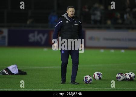 Colin West, assistant-gérant de Hartlepool United lors du match Sky Bet League 2 entre Carlisle United et Hartlepool United à Brunton Park, Carlisle, le mardi 24th janvier 2023. (Crédit : Mark Fletcher | INFORMATIONS MI) Banque D'Images