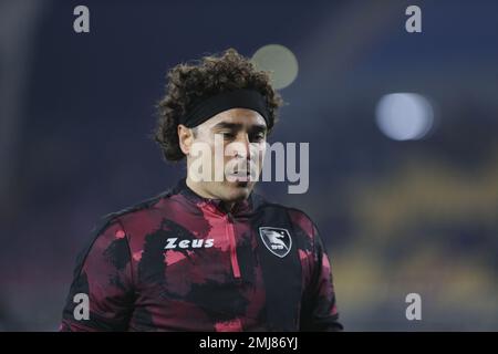 Via Del Mare stade, Lecce, Italie, 27 janvier 2023, Ochoa (Salernitana) pendant les cours des États-Unis contre les États-Unis Salernitana - football italien série A Match Credit: Live Media Publishing Group/Alay Live News Banque D'Images