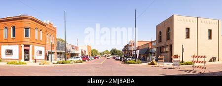 Vallée de Pauls, Oklahoma, Etats-Unis - 19 octobre 2022 : l'ancien quartier des affaires sur l'avenue Paul Banque D'Images