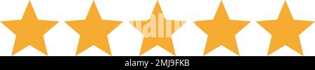 Cinq étoiles couleur. Illustration vectorielle. Illustration de Vecteur