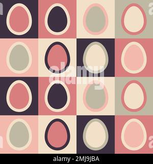 Motif Pâques coloré. Arrière-plan vectoriel transparent. Illustration de Vecteur