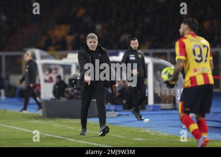 Via Del Mare stade, Lecce, Italie, 27 janvier 2023, Baroni (Lecce) pendant US Lecce vs US Salernitana - football italien série A Match Credit: Live Media Publishing Group/Alay Live News Banque D'Images