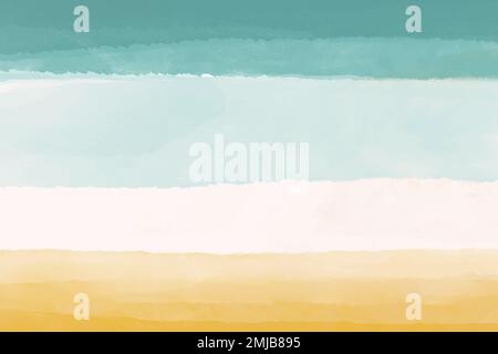 Fond d'écran aquarelle, fond d'écran jaune bleu abstrait design vector Illustration de Vecteur
