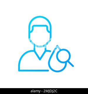 Icône de vecteur linéaire à gradient parfait de pixel d'hématologie Illustration de Vecteur