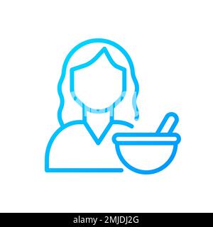 Icône de vecteur linéaire à gradient parfait de pixel de pharmacie Illustration de Vecteur