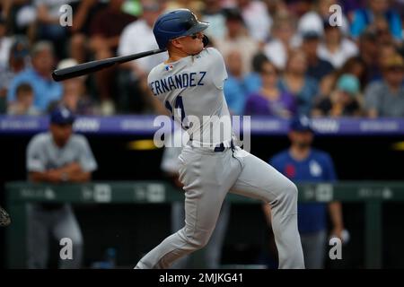 Los Angeles Dodgers center fielder Cody Bellinger (35) congratulates  Chicago Cubs left fielder Joc Pederson (24) after receiving his World  Series ring Stock Photo - Alamy