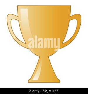 simple golden winners cup, illustration vectorielle Illustration de Vecteur