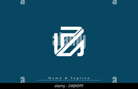 Lettres de l'alphabet initiales Monogram logo WS , SW Illustration de Vecteur