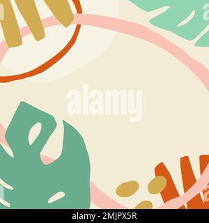 Motif tropical coloré et amusant Illustration de Vecteur