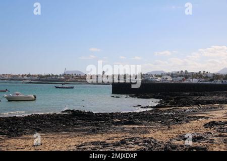 Baie de Corralejo à Fuerteventura Banque D'Images