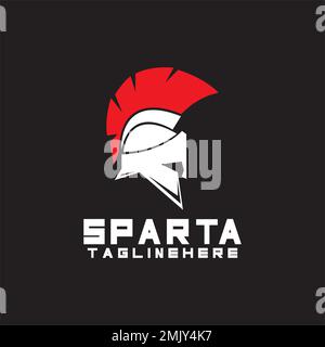 l'icône du logo spartan crée un vecteur Illustration de Vecteur