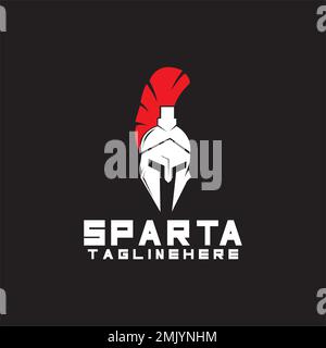 l'icône du logo spartan crée un vecteur Illustration de Vecteur