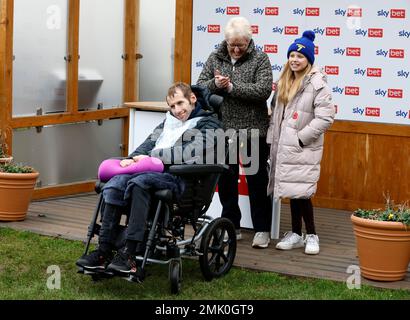 Rob Burrow pendant la journée de course Sky Bet Chase à l'hippodrome de Doncaster. Date de la photo: Samedi 28 janvier 2023. Banque D'Images