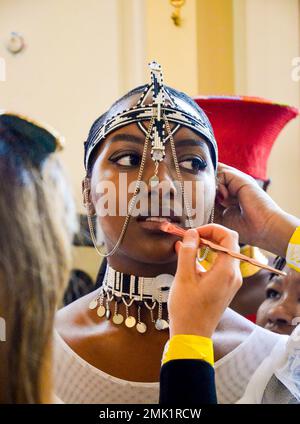 Semaine de la mode en Afrique Londres Banque D'Images