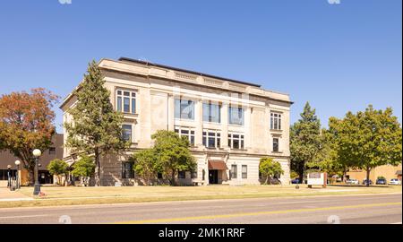 Vallée de Pauls, Oklahoma, États-Unis - 19 octobre 2022 : le palais de justice du comté de Garvin Banque D'Images