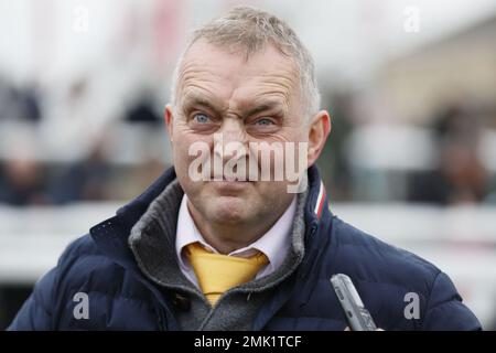 L'entraîneur Stuart Coltherd pendant la journée de course Sky Bet Chase à l'hippodrome de Doncaster. Date de la photo: Samedi 28 janvier 2023. Banque D'Images