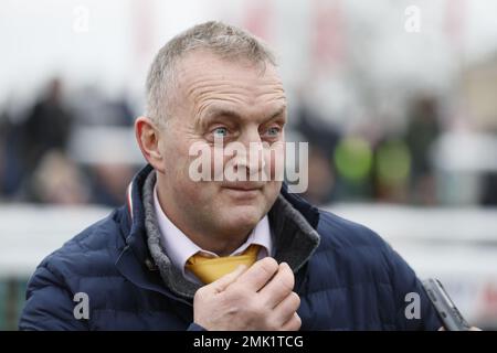 L'entraîneur Stuart Coltherd pendant la journée de course Sky Bet Chase à l'hippodrome de Doncaster. Date de la photo: Samedi 28 janvier 2023. Banque D'Images