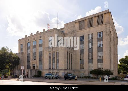 Austin, Texas, Etats-Unis - 14 octobre 2022 : le palais de justice du comté de Travis Banque D'Images