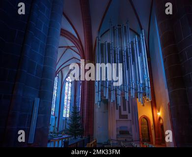 Philipp Klais Organ à St. Intérieur de l'église Stephan - Mayence, Allemagne Banque D'Images