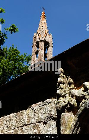 Chapelle notre-Dame de Tremalo, Christ jaune de Gaugin, Pont-Aven, Finistère, Bretagne, Bretagne, France, Europe Banque D'Images