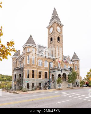 Fayetteville, Arkansas, États-Unis - 16 octobre 2022 : l'ancien palais de justice du comté de Washington Banque D'Images