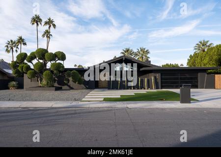 Palm Springs, États-Unis. 11th novembre 2022. Une des célèbres maisons du milieu du siècle de Palm Springs. Banque D'Images