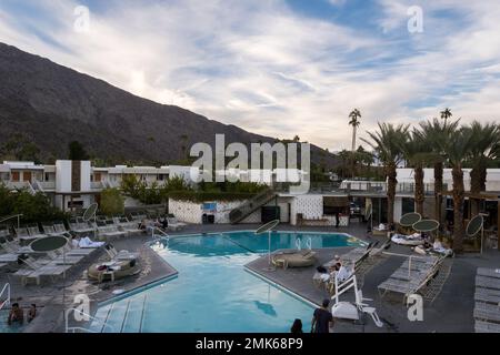 Palm Springs, États-Unis. 11th novembre 2022. Le célèbre hôtel Ace de Palm Springs. Banque D'Images