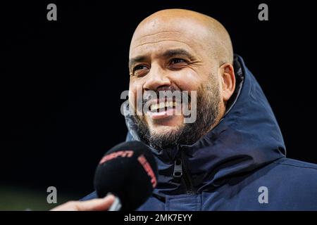 ALKMAAR - AZ Alkmaar entraîneur Pascal Jansen pendant le match de première ligue néerlandais entre AZ Alkmaar et le FC Utrecht au stade AFAS sur 28 janvier 2023 à Alkmaar, pays-Bas. ANP ED VAN DE POL Banque D'Images